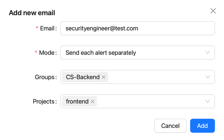 CodeScoring Policy Actions example
