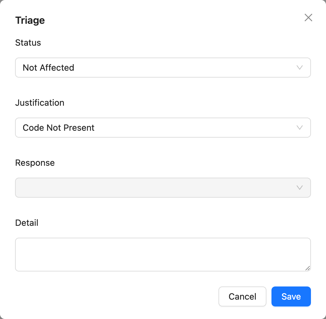 Triage status